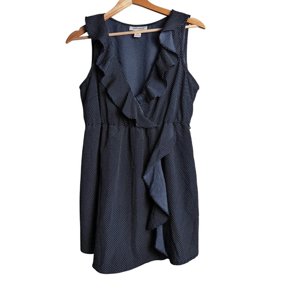 Motherhood Maternity Medium Ruffle Sleeveless Top
